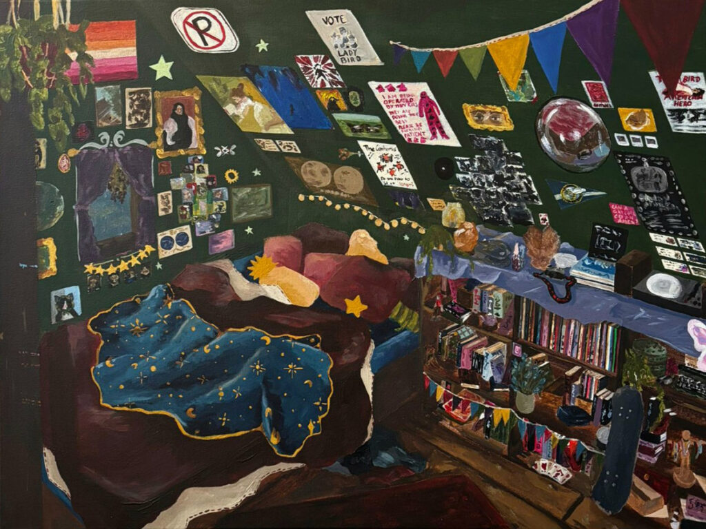 she still lives here | Acryl auf Leinwand | 60 x 80 cm, | 202