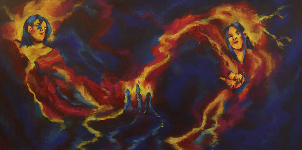 O.T. | Acryl auf Leinwand | 70 x 140 cm | 2024