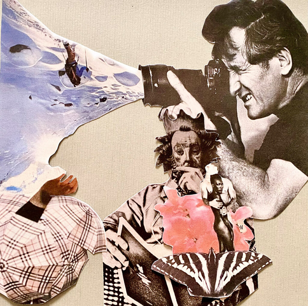 Im Griff verloren | Collage | 20x20 cm | 2026