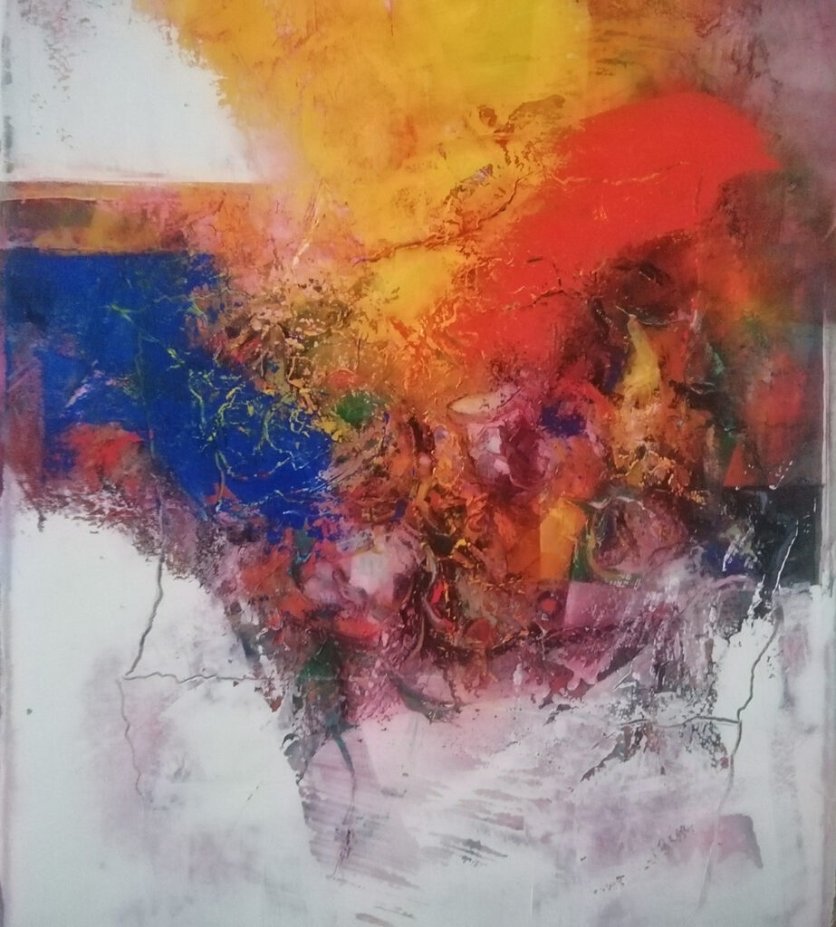 Stillebens Tanz hin zur Konkretion | Öl a. Lw. 100 x 70 cm | 2025/26