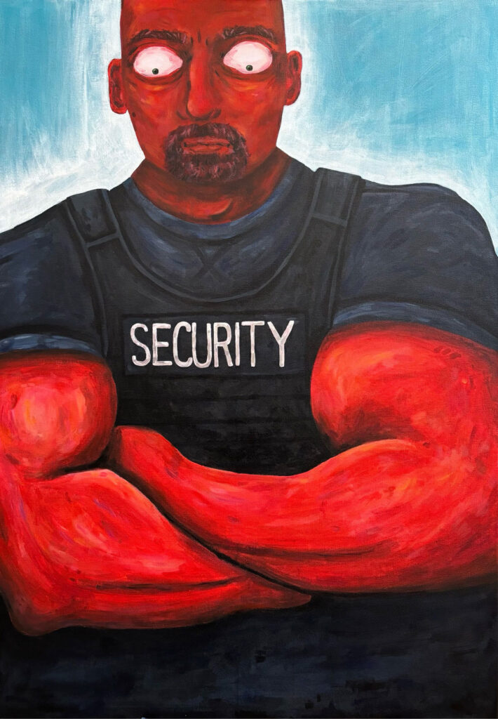 Bouncy | Acryl auf Leinwand | 80 x 100 cm | 2026