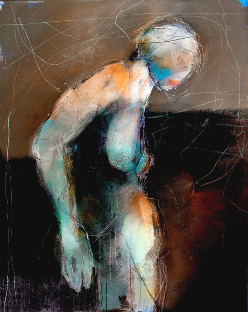 Gebeugt | Acryl auf Leinwand | Digitalbearbeitung | 110 x 90 | 2026