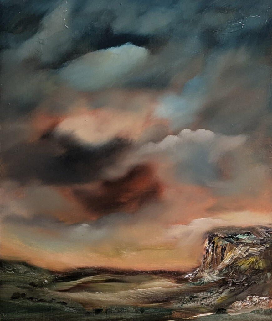Hommage an David Lynch | Öl auf Holz | 60 x 50