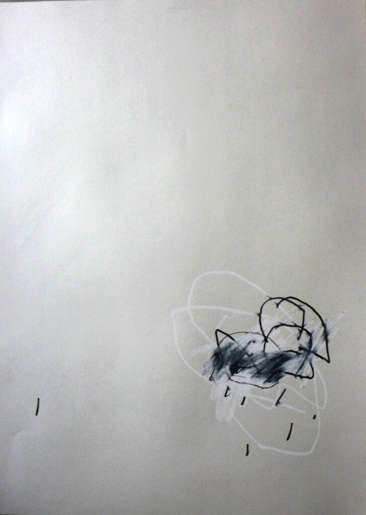 ohne Titel | Graphit Ölkreide auf Papie | 70 x 50cm | 2026