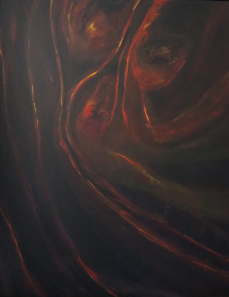 Rhythmen aus dem Dunklen | Acryl auf Leinwand | 80x100 cm |2026