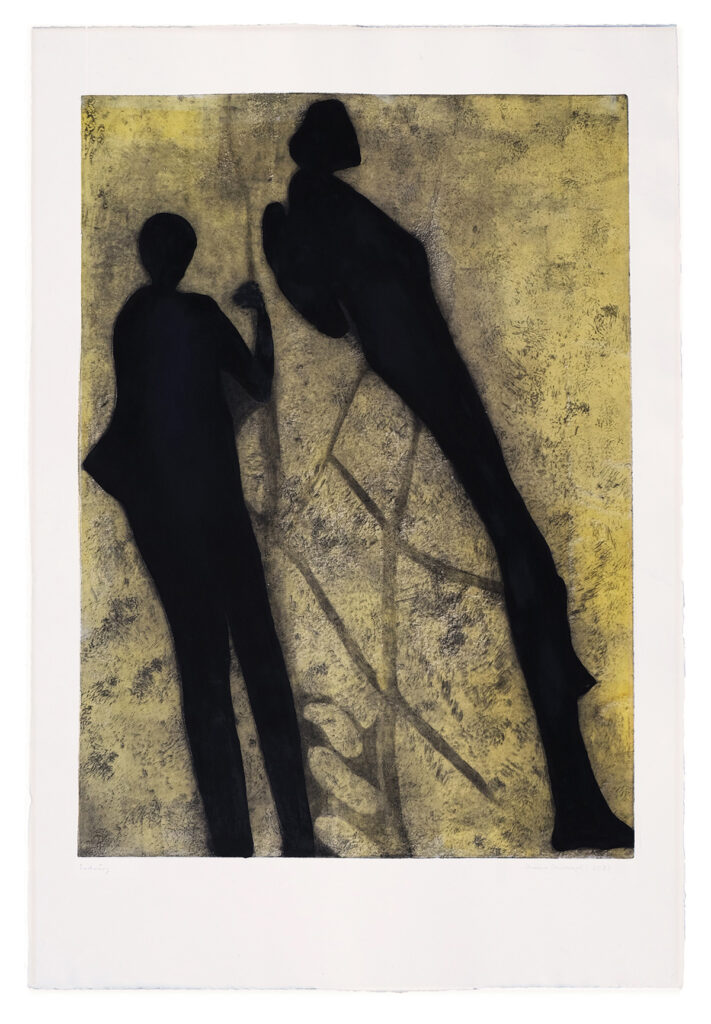 shadows | Radierung, Kupferplatte 80 x 60 cm | 2023