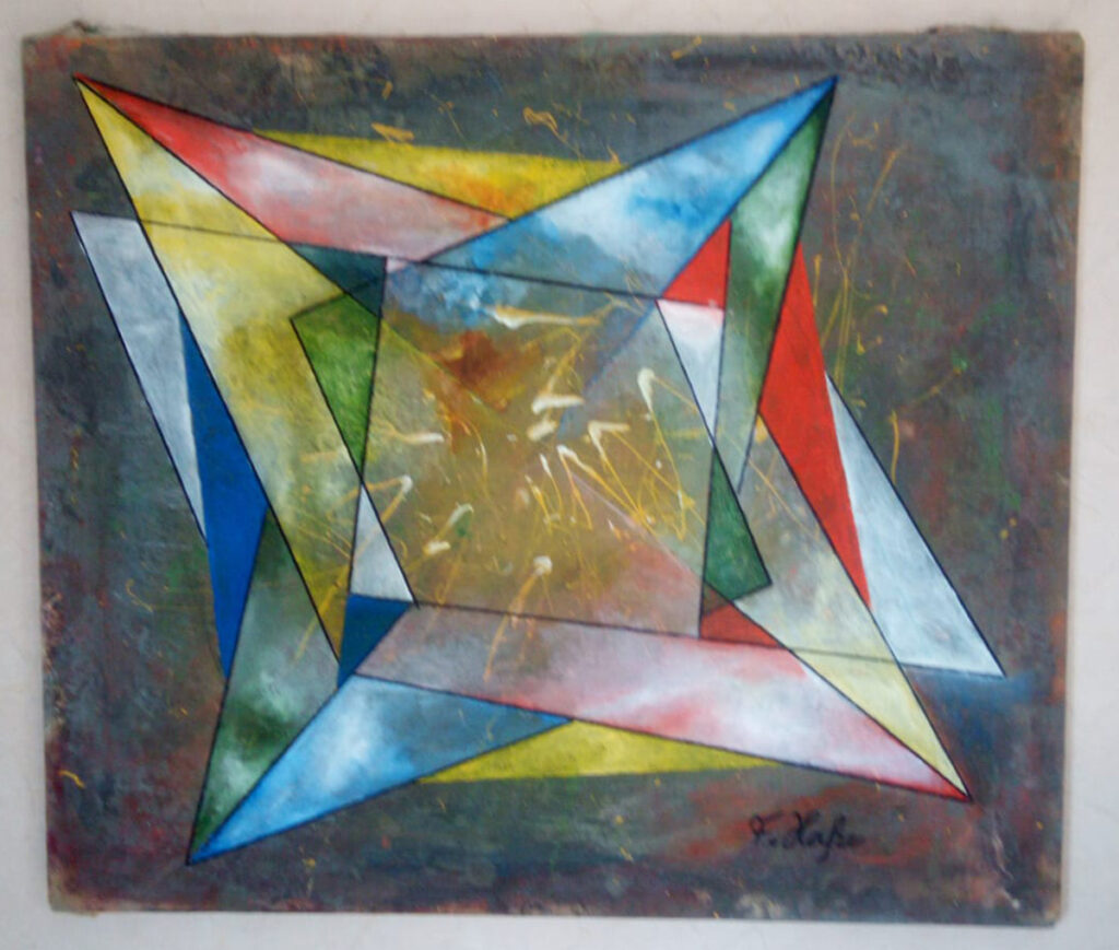 Strahlendes Prisma | 40cm x 55cm | Öl auf Leinwand | 2025